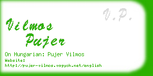 vilmos pujer business card